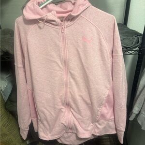 Puma Light Pink Mesh Hoodie